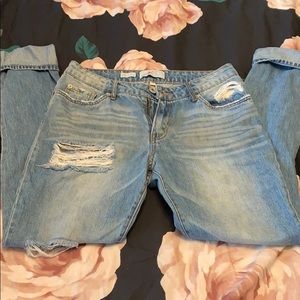 Destroyed light was jeans